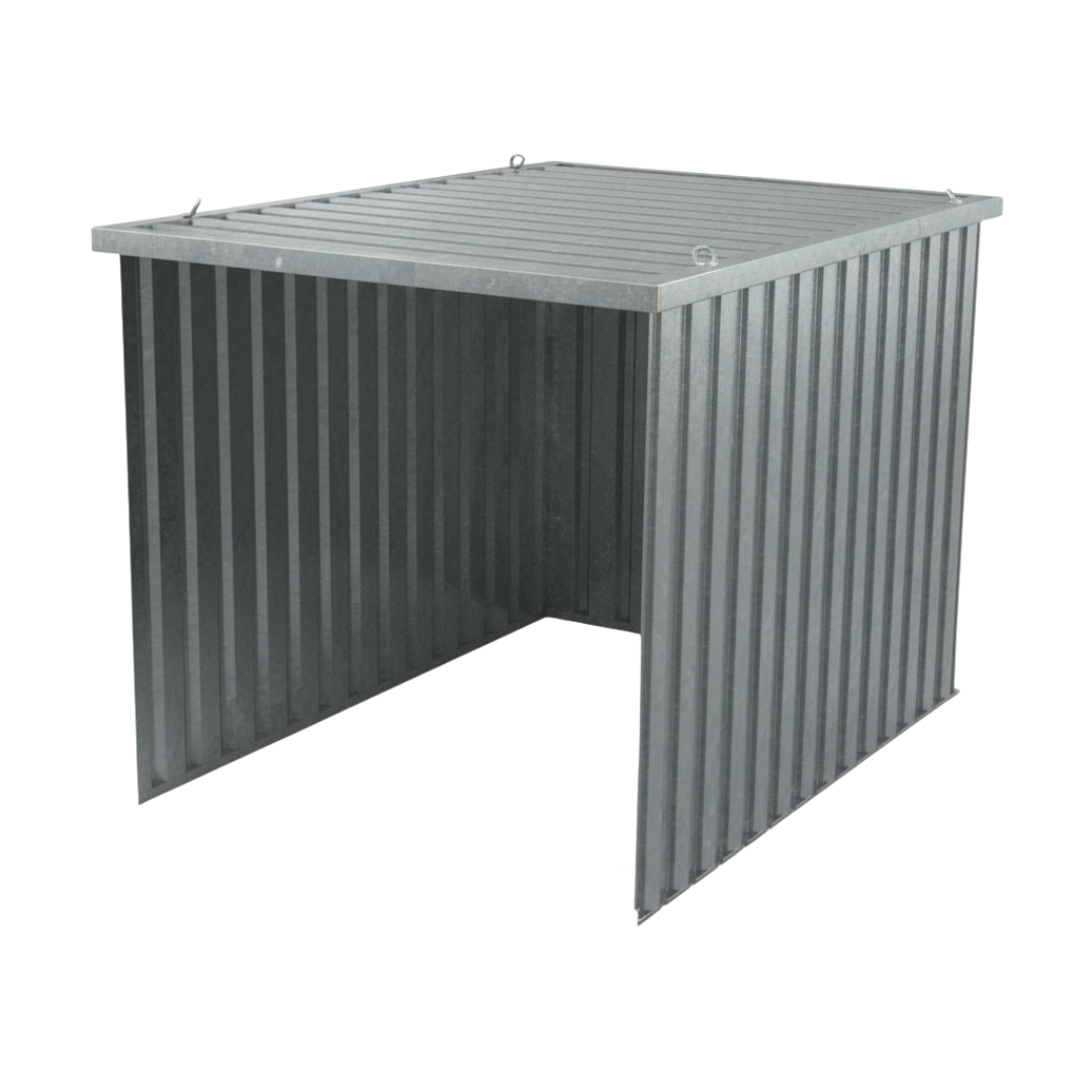 Schnellbauunterstand QBS M - 3m x 2m freier Zugang über kurze Seite