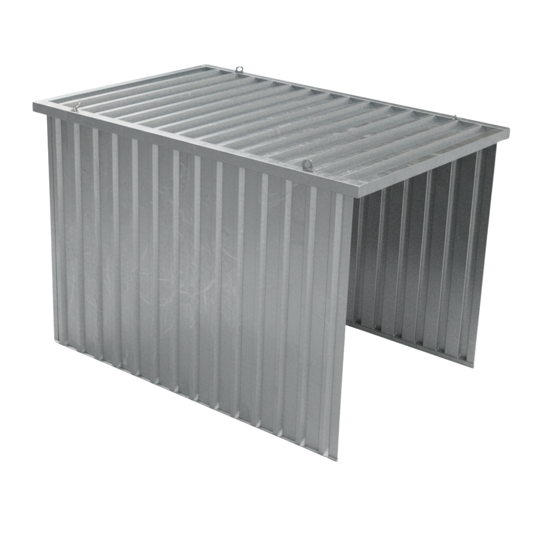 Schnellbauunterstand QBS M - 3m x 2m freier Zugang über kurze Seite