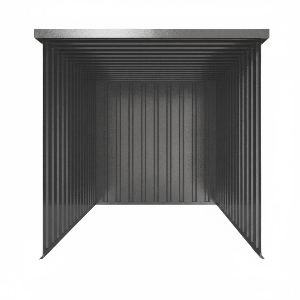 Schnellbauunterstand QBS M - 3m x 2m freier Zugang über kurze Seite