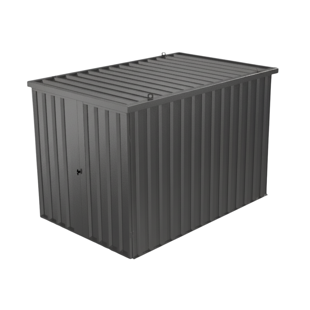 Schnellbauunterstand QBS M - 3m x 2m Tür Stirnwand