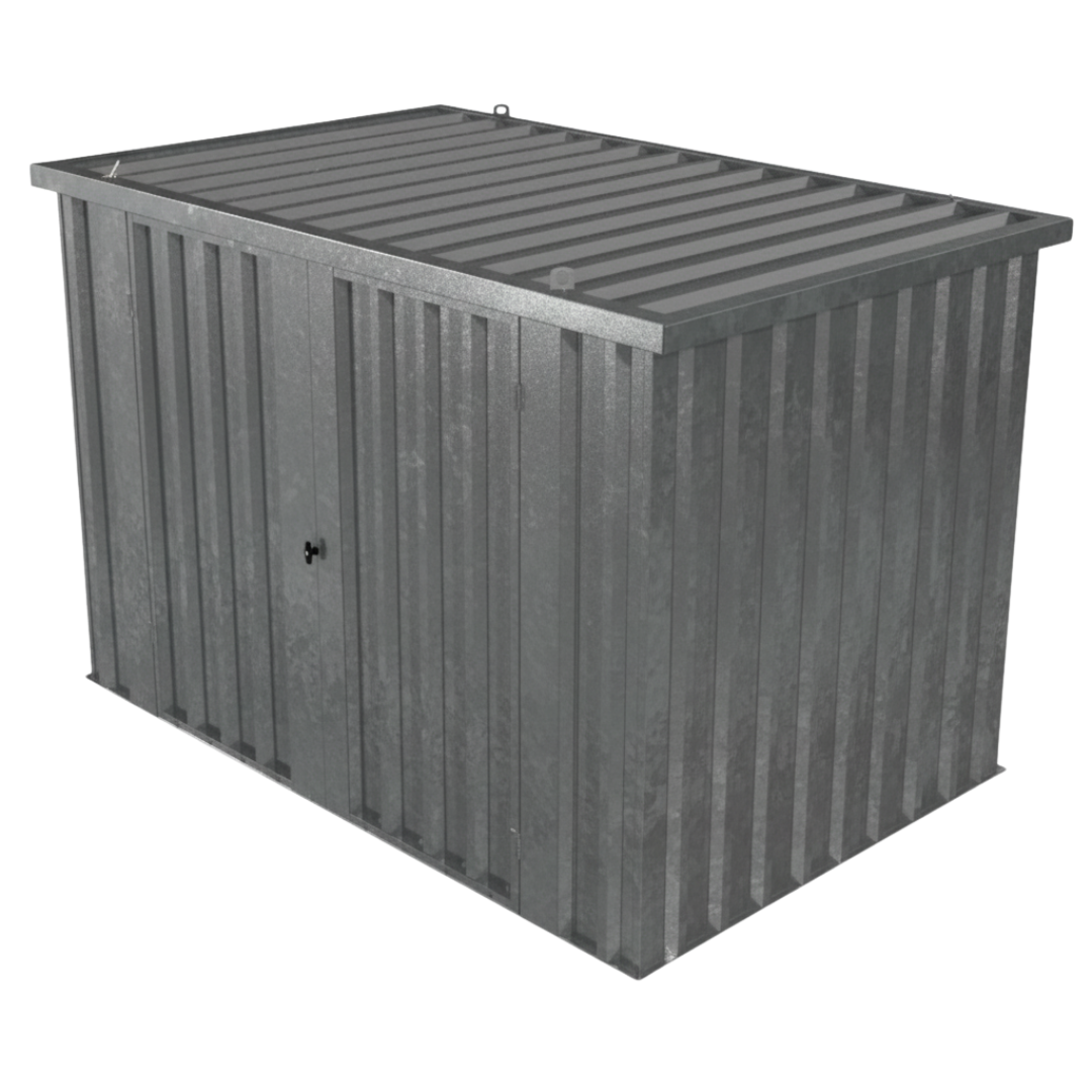 Schnellbauunterstand QBS M - 3m x 2m Tür Längswand