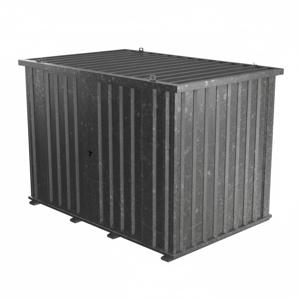 Schnellbaucontainer QBC M - 3m x 2m Tür Längswand