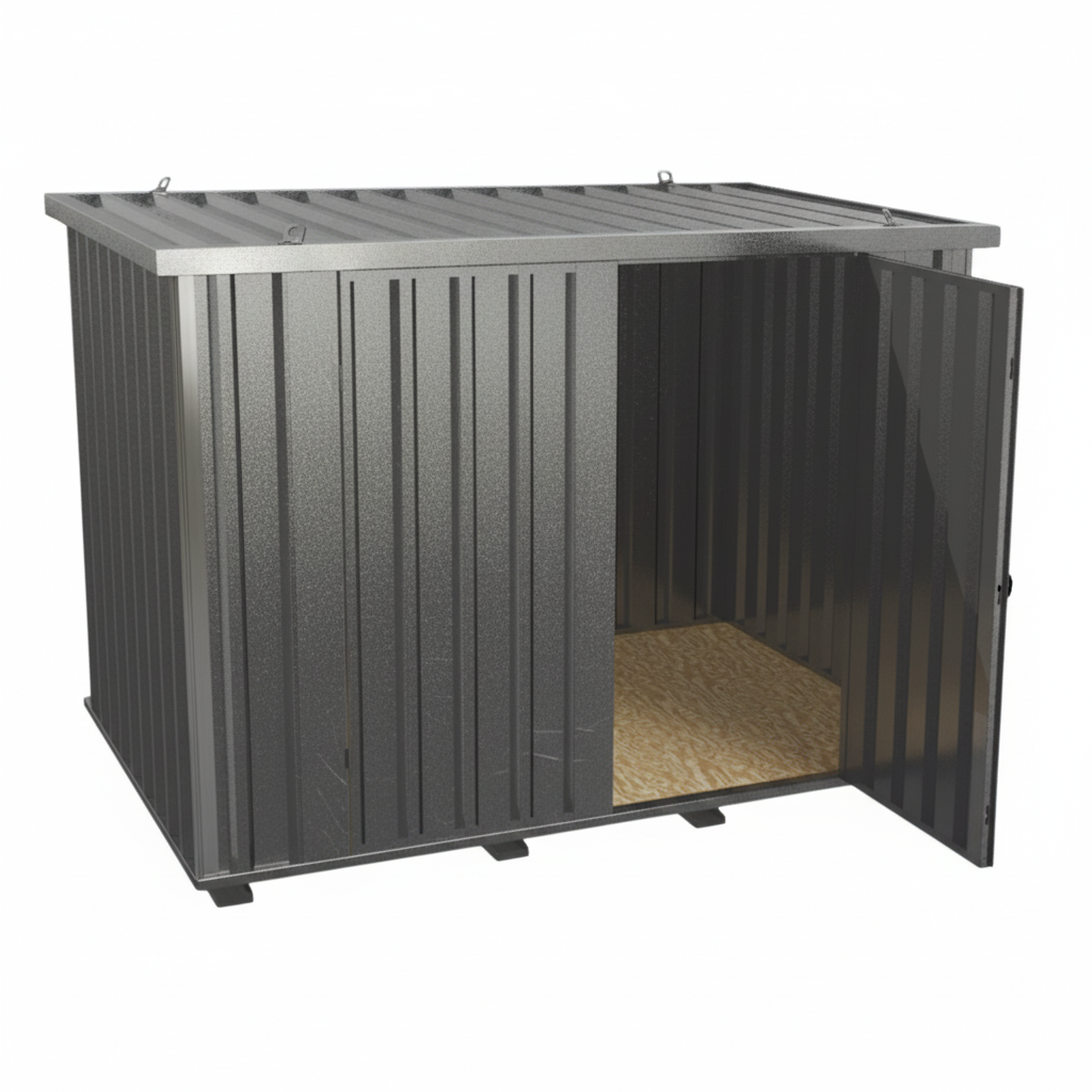 Schnellbaucontainer QBC M - 3m x 2m Tür Längswand