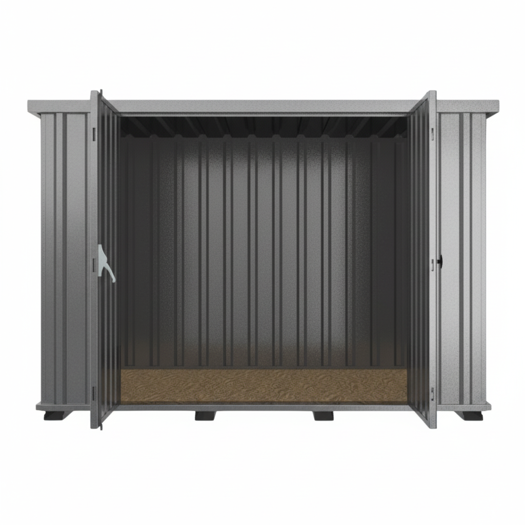 Schnellbaucontainer QBC M - 3m x 2m Tür Längswand