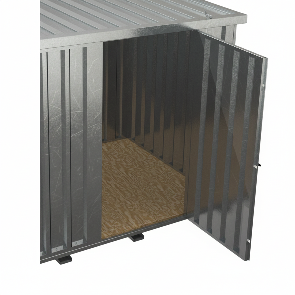 Schnellbaucontainer QBC M - 3m x 2m Tür Längswand