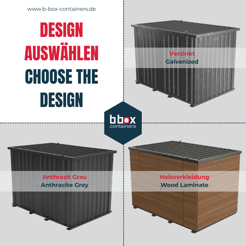 Verkaufscontainer S-QBC M - 3m x 2m mit Tür in Längswand