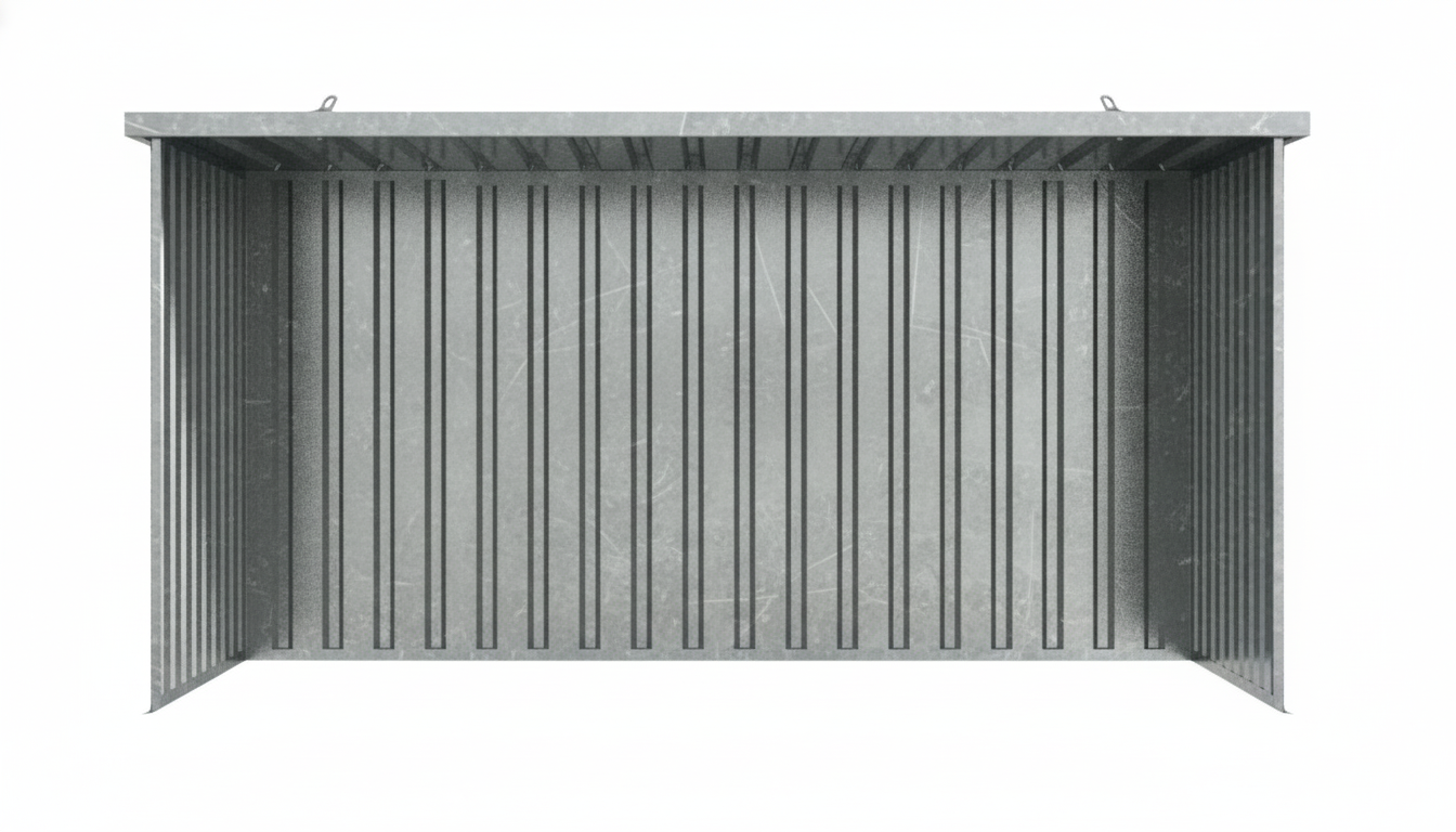 Schnellbauunterstand QBS L - 4m x 2m freier Zugang über lange Seite