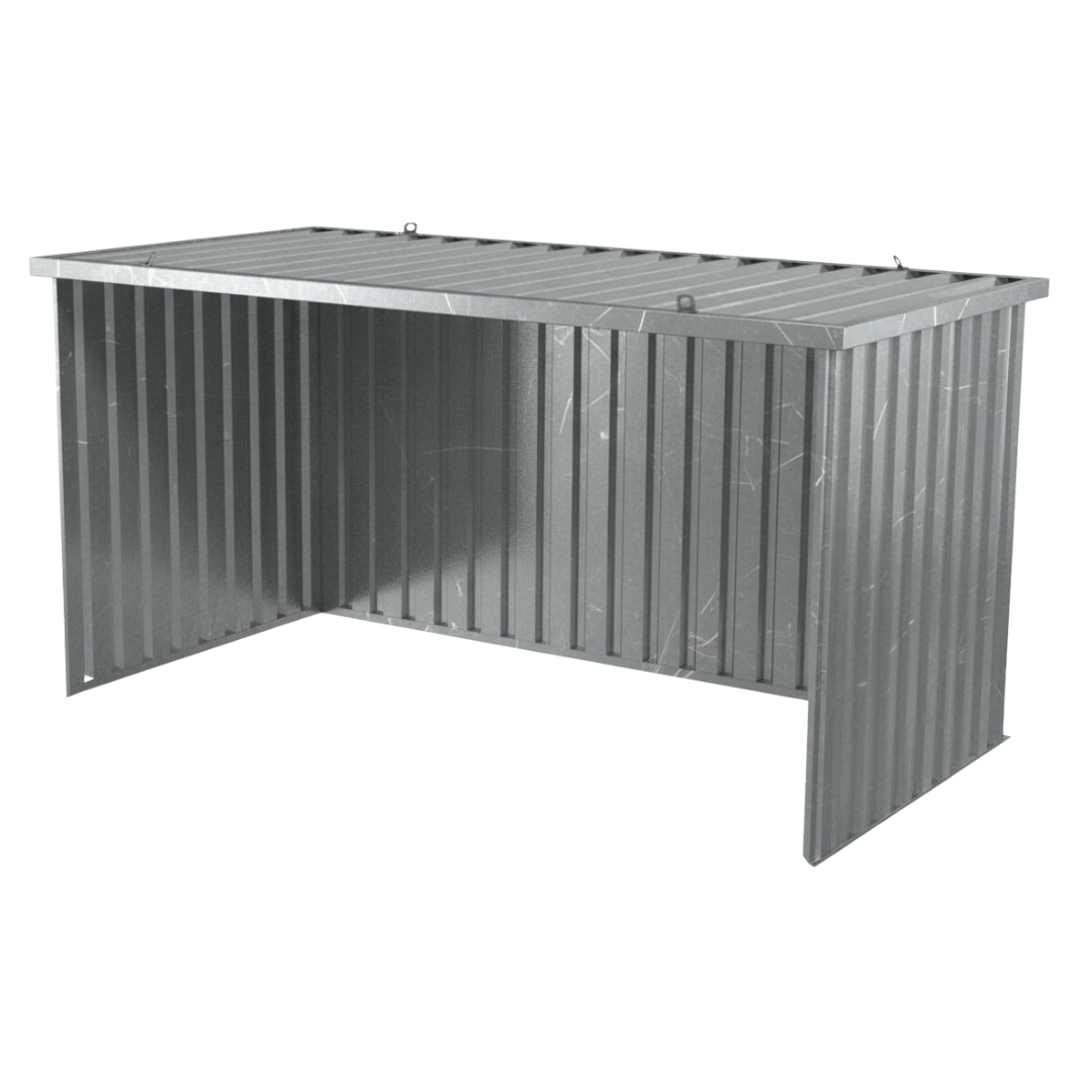 Schnellbauunterstand QBS L - 4m x 2m freier Zugang über lange Seite