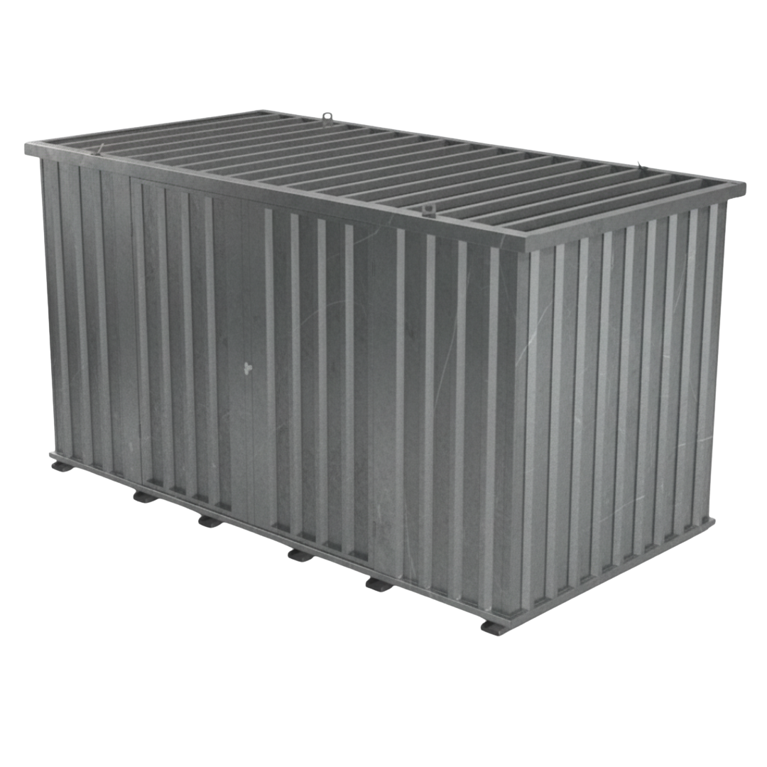 Schnellbaucontainer QBC L - 4m x 2m Tür Längswand