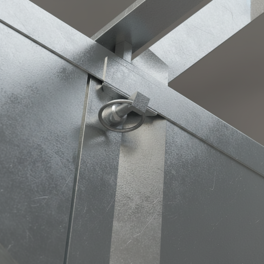 Schnellbauunterstand QBS S - 2m x 2m freier Zugang über kurze Seite