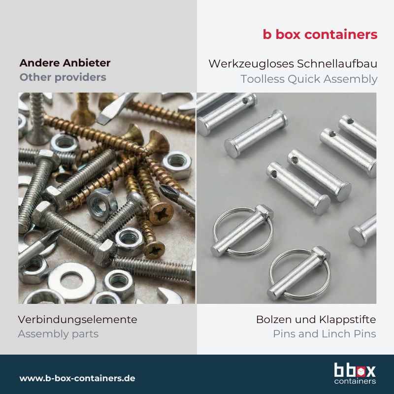 Verkaufscontainer S-QBC L - 4m x 2m mit Tür in Stirnwand